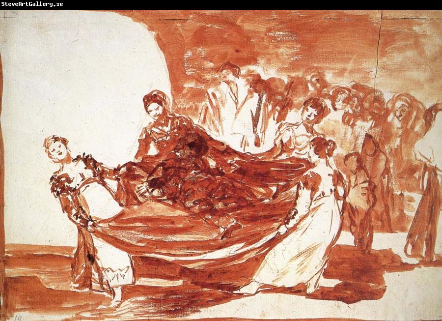 Francisco Goya Drawing for Disparate feminino